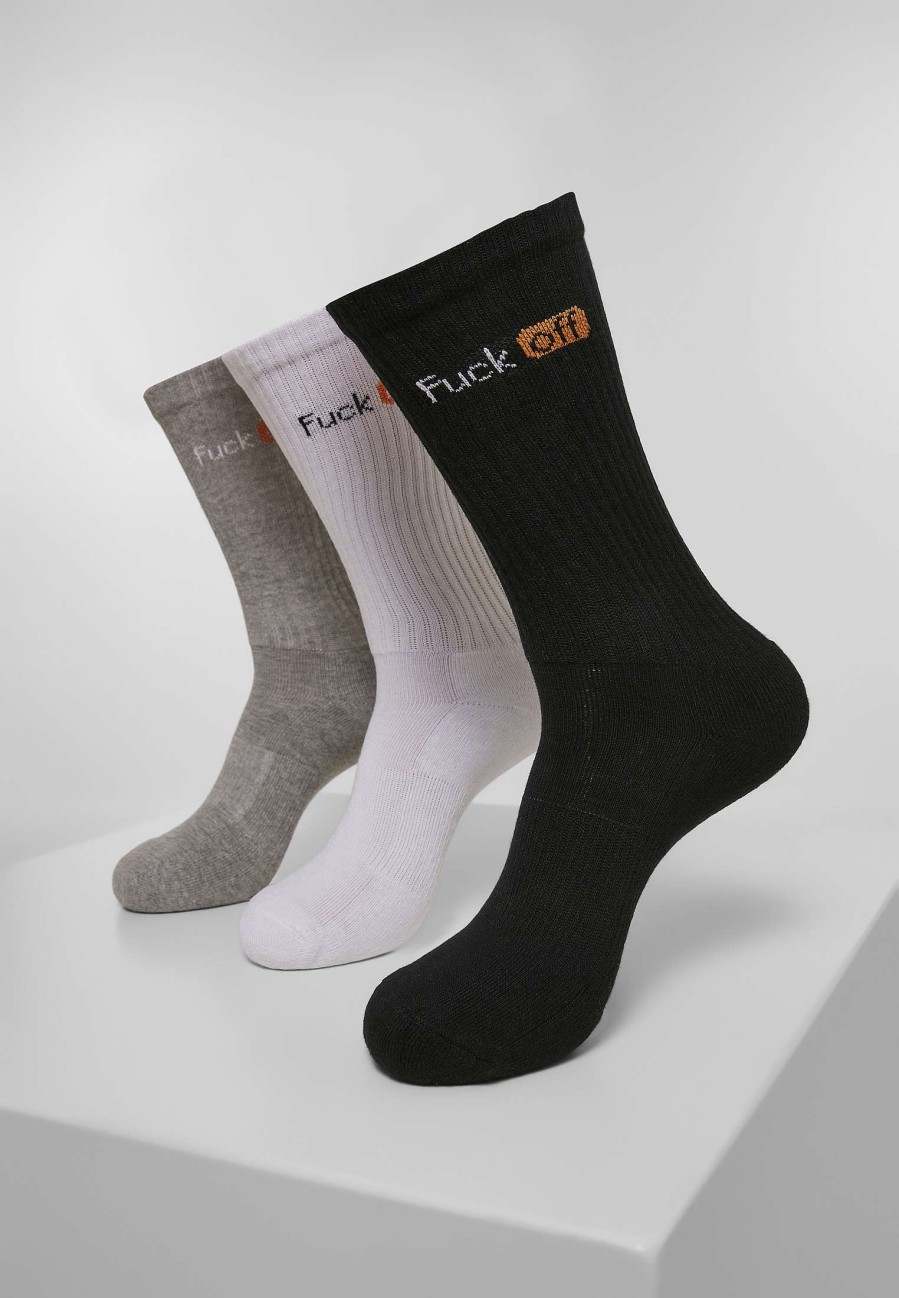 Mister Tee Fuck Off Socks 3-Pack | Socks