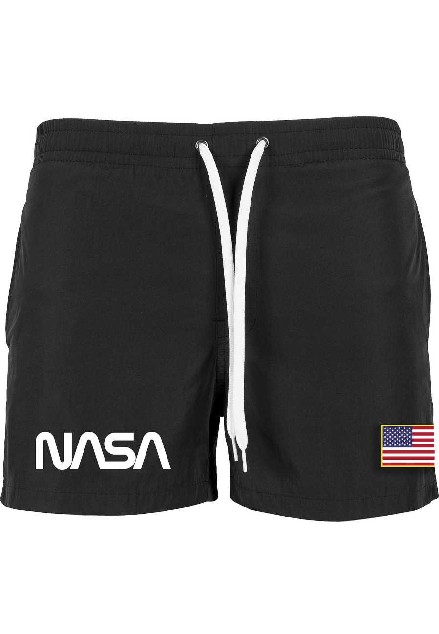 Mister Tee Nasa Worm Logo Swim Shorts | Swimwear