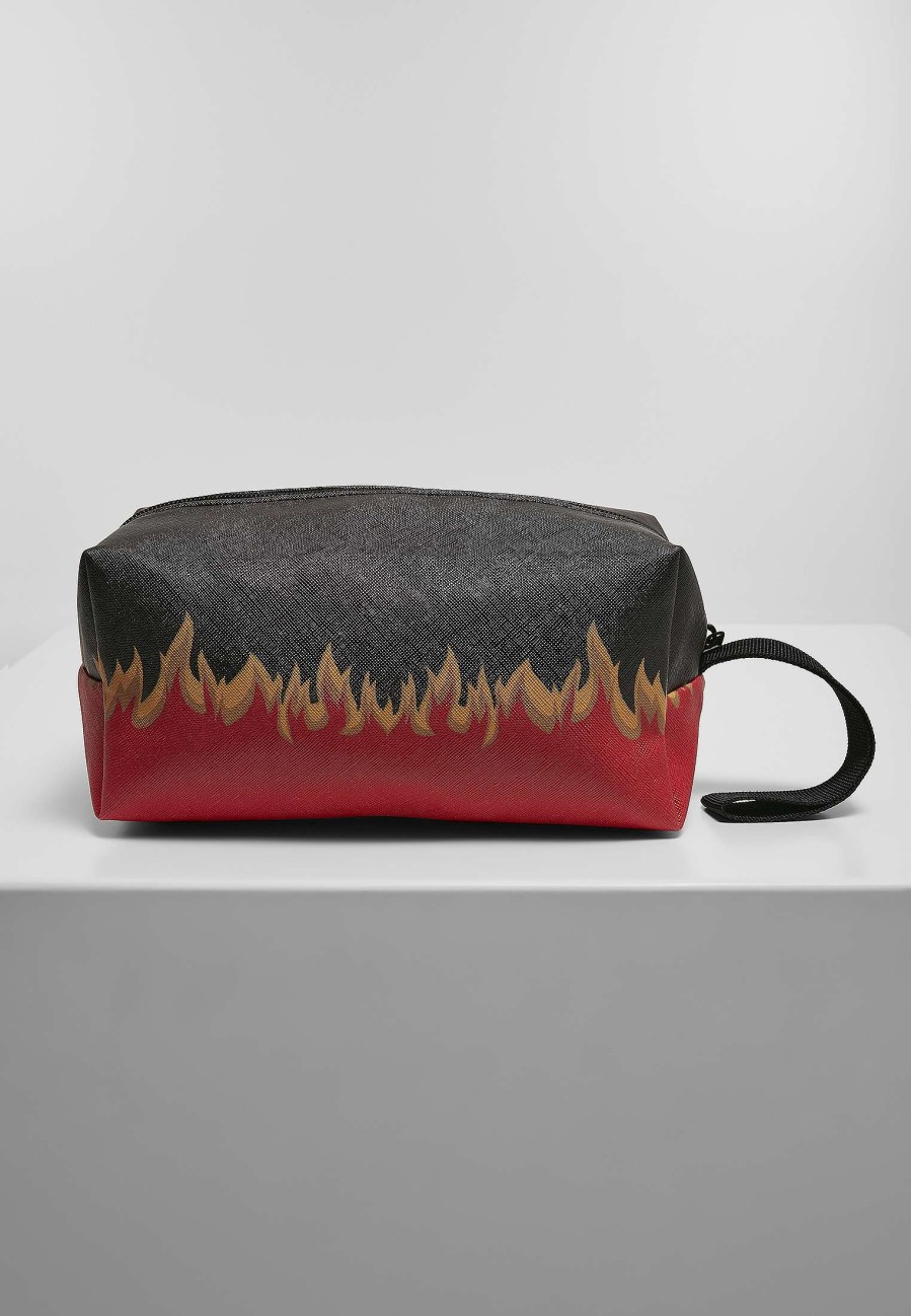 Mister Tee Flame Print Cosmetic Pouch | Bags