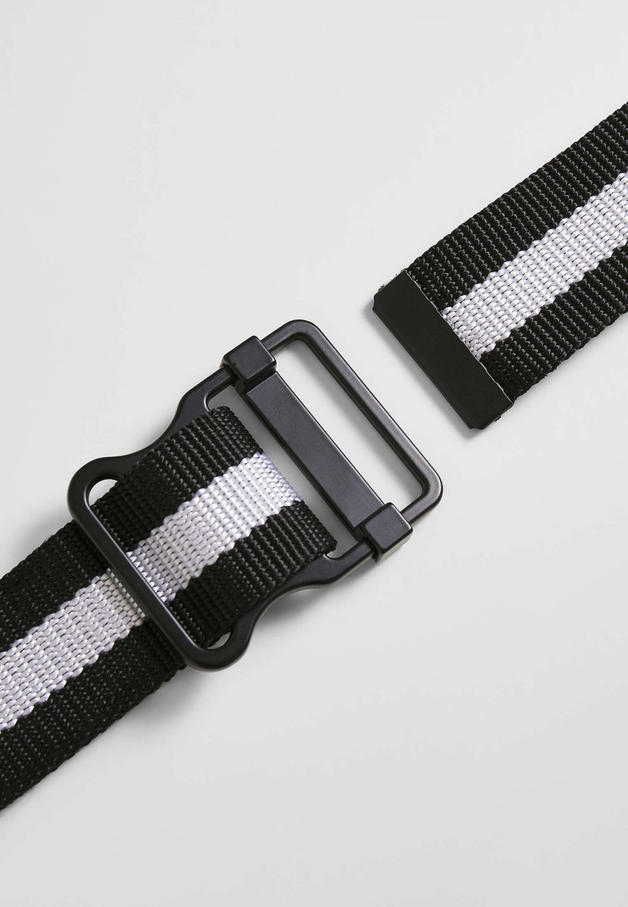 Urban Classics Easy Belt With Stripes | Belts