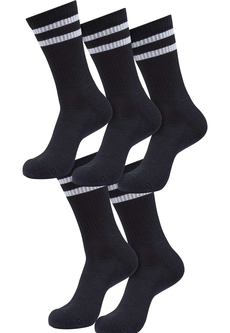 Urban Classics Double Stripe Socks 5-Pack | Socks