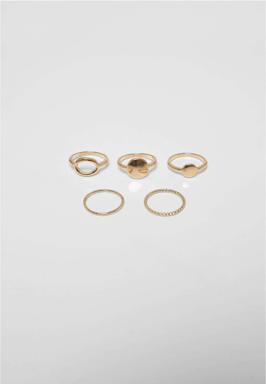 Urban Classics Basic Stacking Ring 5-Pack | Jewellery