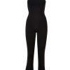 Urban Classics Ladies Stretch Interlock Neckholder Jumpsuit | Suits