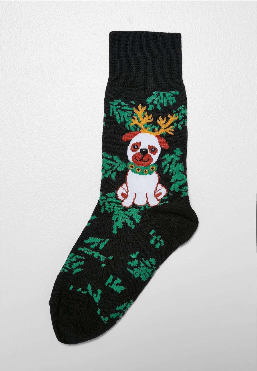 Urban Classics Christmas Dog Socks Kids 3-Pack | Socks