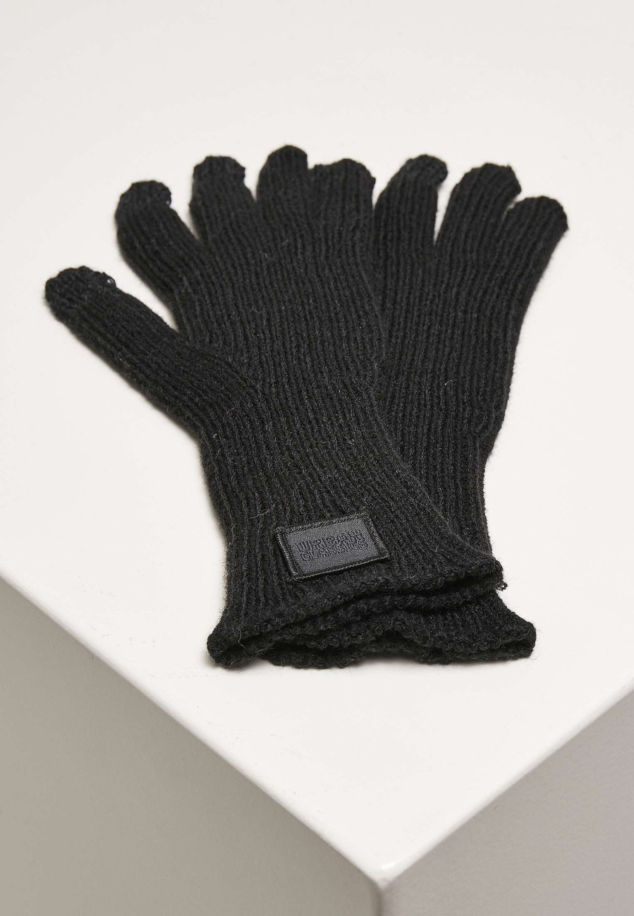 Urban Classics Knitted Wool Mix Smart Gloves | Gloves