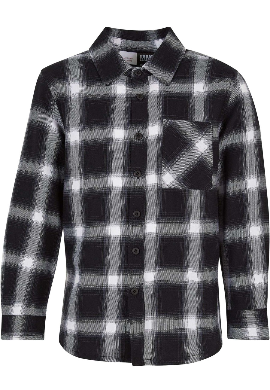 Urban Classics Boys Oversized Checked Shirt | Shirts