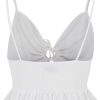 Urban Classics Ladies Waffle Pique Ruffle Top | Underwear