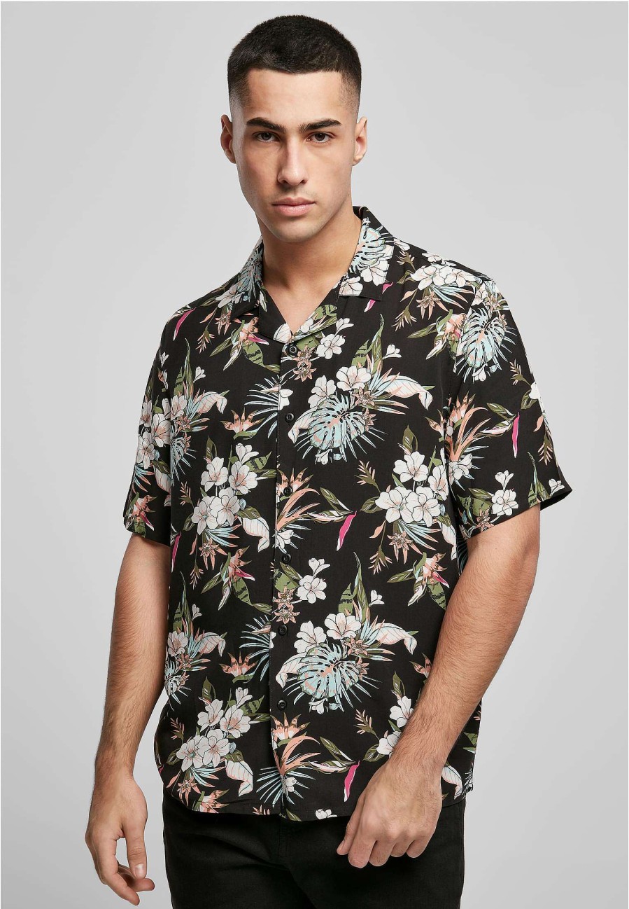 Urban Classics Viscose Aop Resort Shirt | Shirts