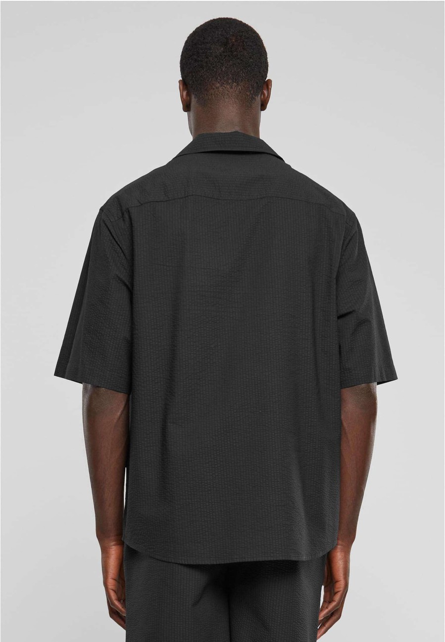 Urban Classics Relaxed Seersucker Short Sleeve Shirt | Shirts