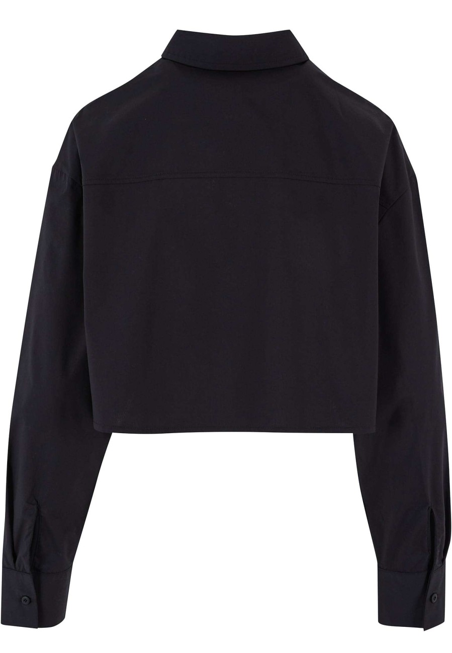 Urban Classics Ladies Cropped Oversized Blouse | Blouses