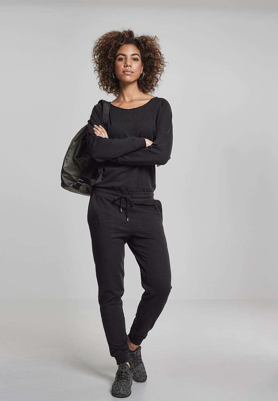 Urban Classics Ladies Long Sleeve Terry Jumpsuit | Suits