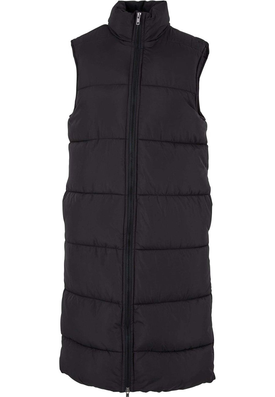 Urban Classics Ladies Long Puffer Vest | Jackets