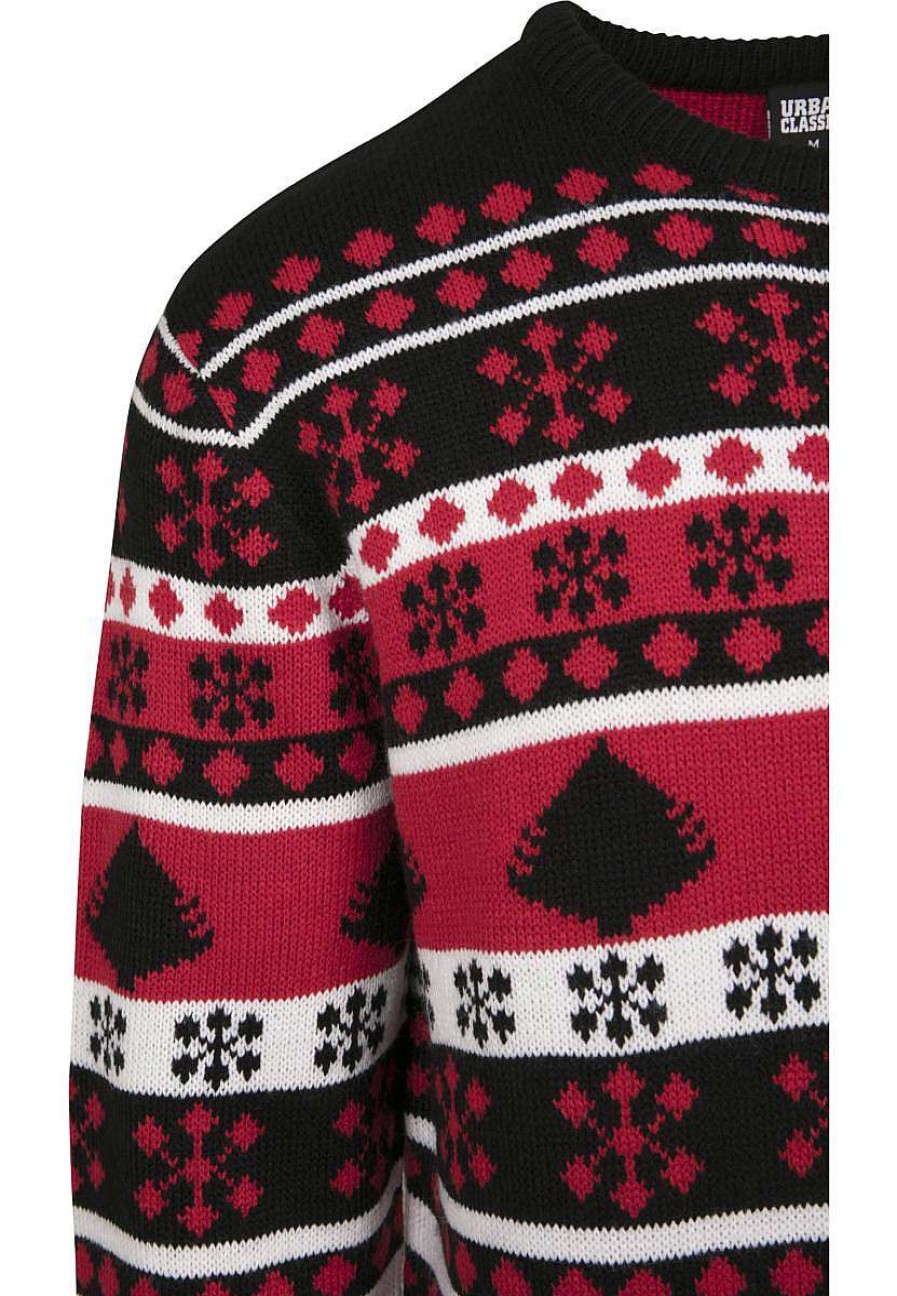 Urban Classics Snowflake Christmas Tree Sweater | Knitwear