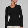 Urban Classics Ladies Knitted V-Neck Sweater | Knitwear