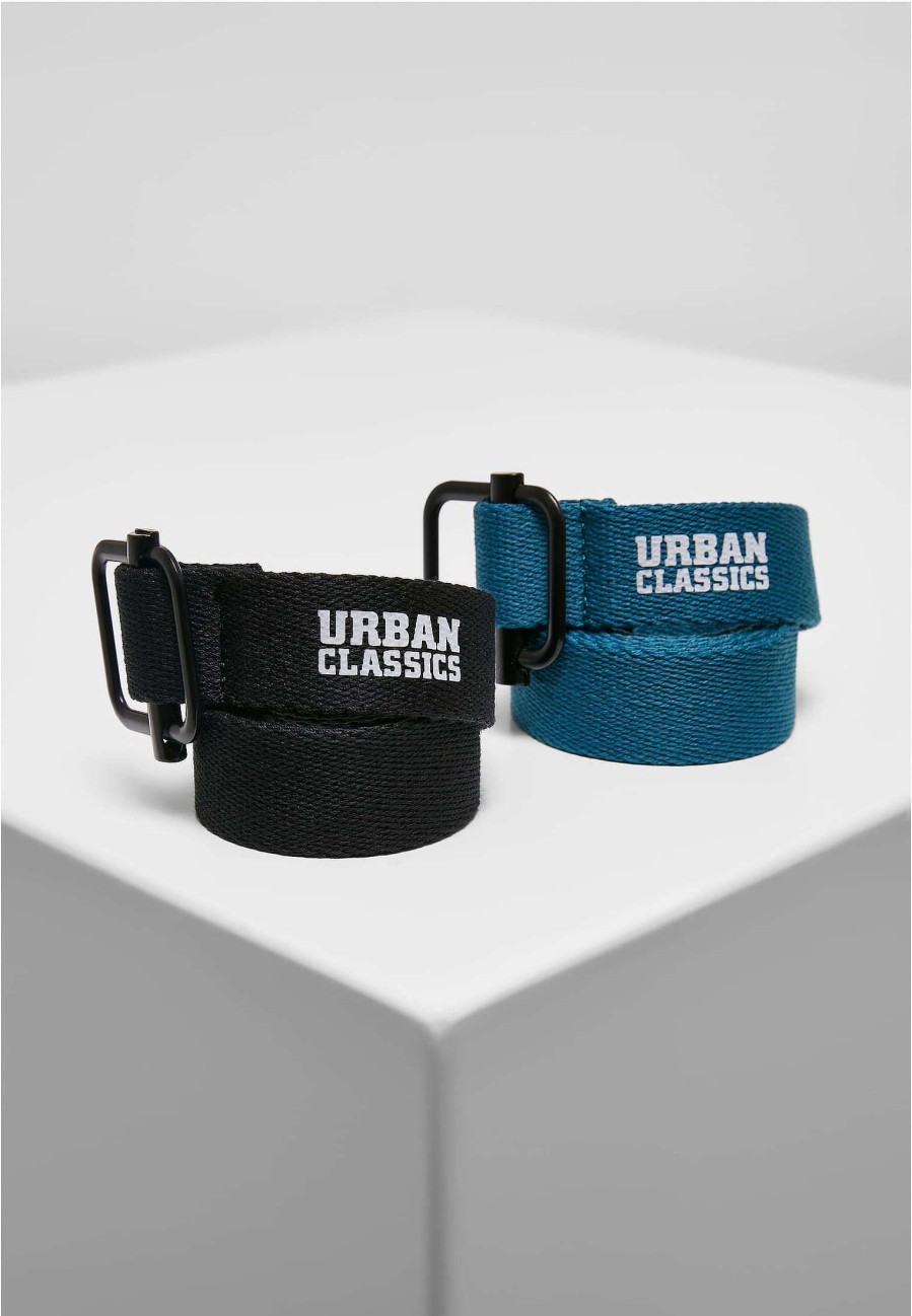 Urban Classics Industrial Canvas Belt Kids 2-Pack | Belts