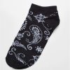 Urban Classics Bandana Pattern No Show Socks 5-Pack | Socks