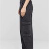 Urban Classics Ladies Mid Waist Cargo Denim Pants | Jeans