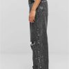 Urban Classics Ladies Distressed 90'S Wide Leg Denim Pants | Jeans