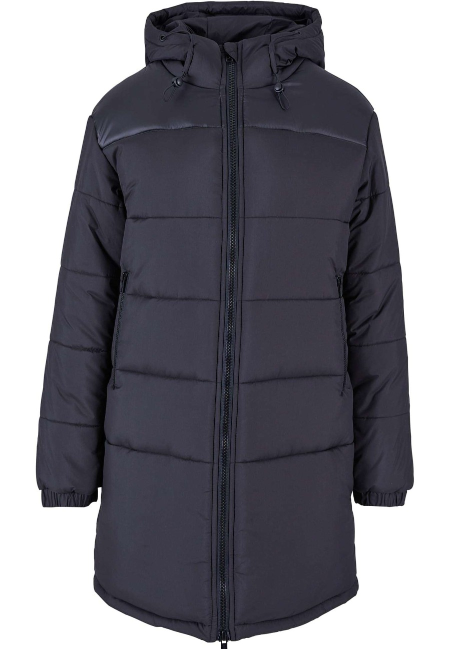 Urban Classics Ladies Hooded Mixed Puffer Coat | Jackets