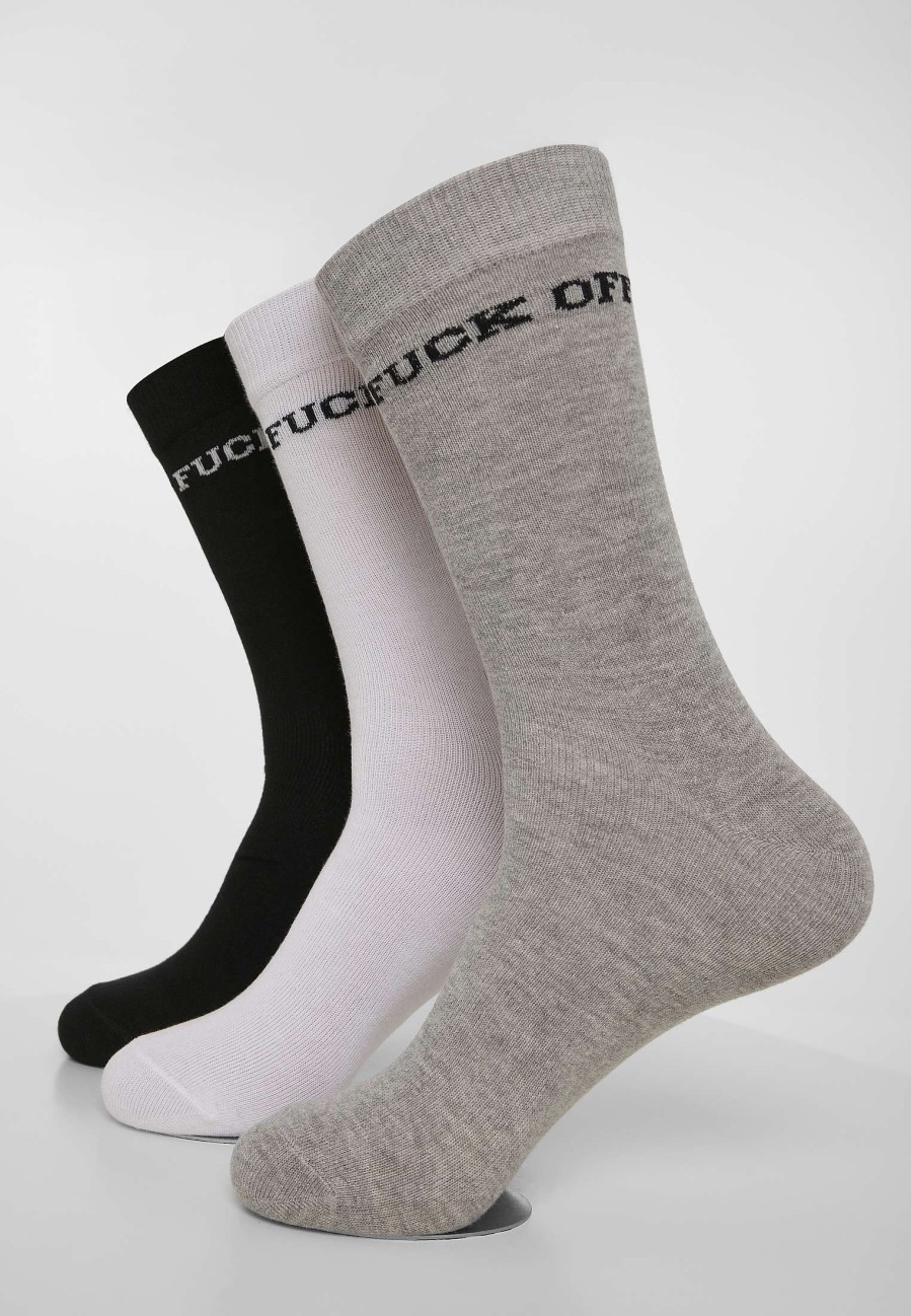 Mister Tee Fuck Off Socks 3-Pack | Socks