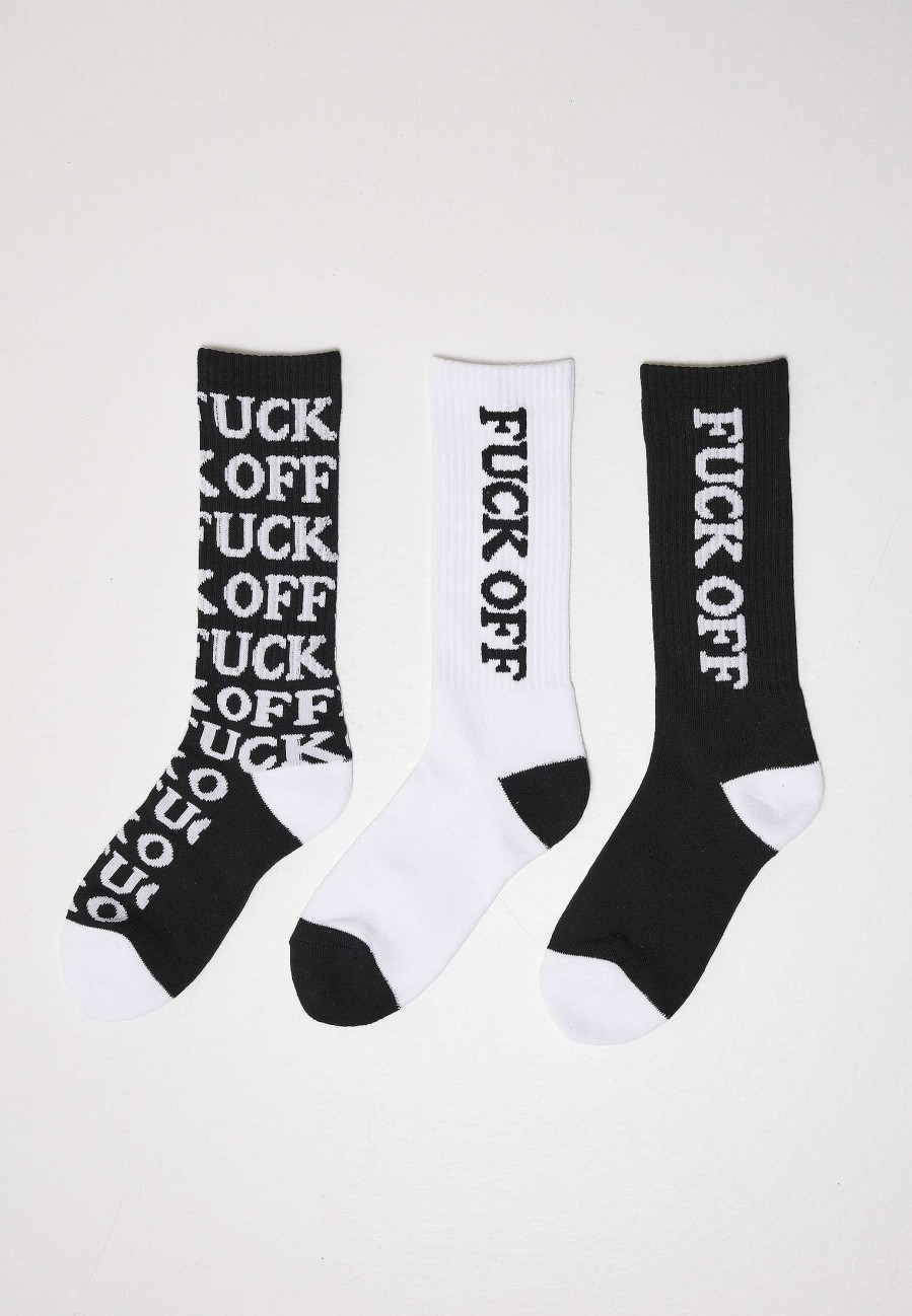 Mister Tee Fuck Off Allover 3-Pack | Socks