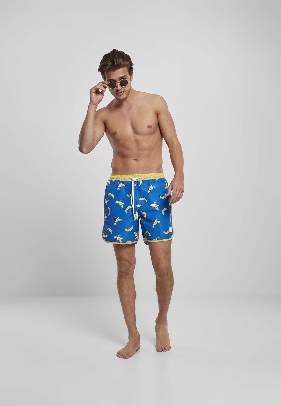 Urban Classics Pattern Retro Swim Shorts | Swimwear