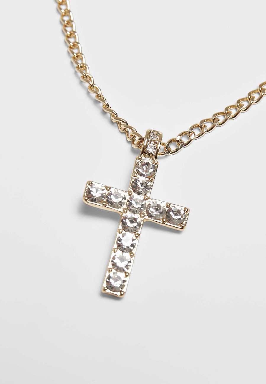 Urban Classics Diamond Cross Necklace | Jewellery