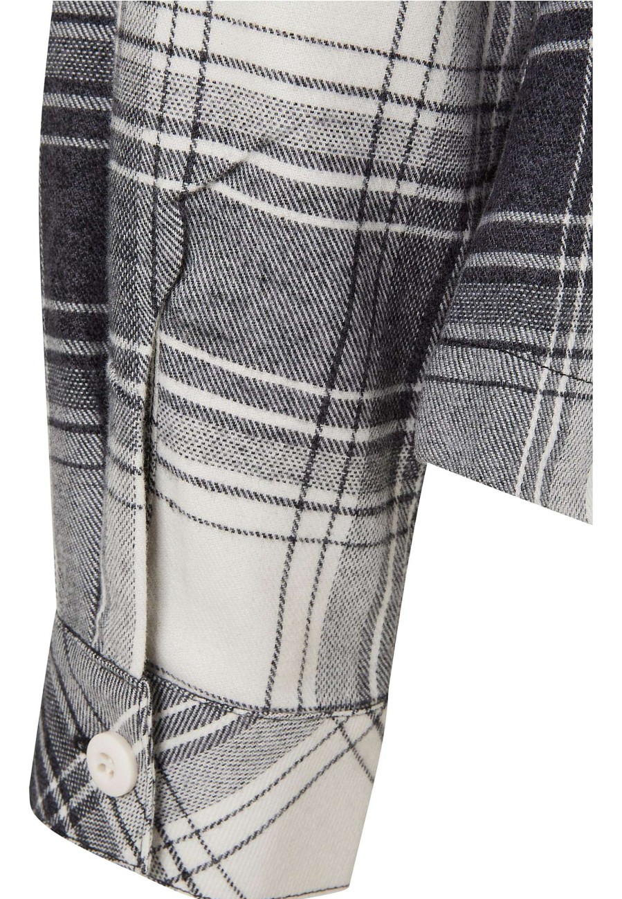 Urban Classics Ladies Oversized Check Shirt | Blouses