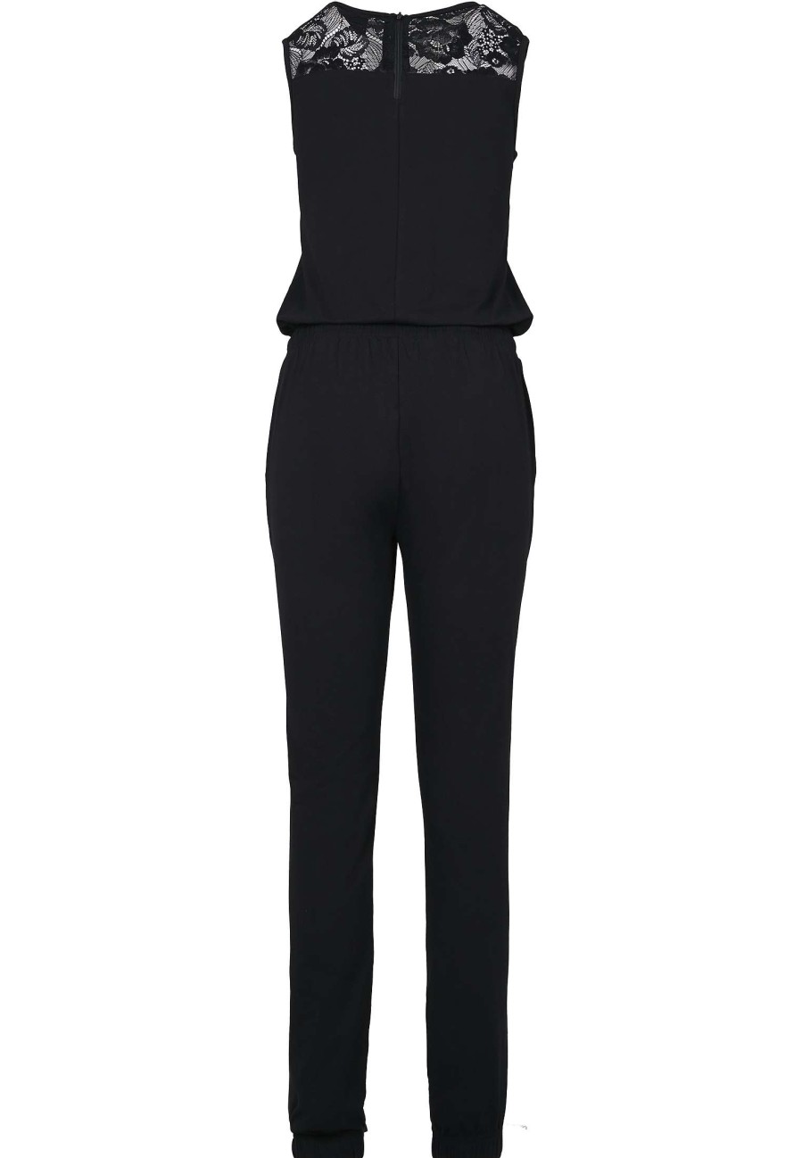 Urban Classics Ladies Lace Block Jumpsuit | Suits