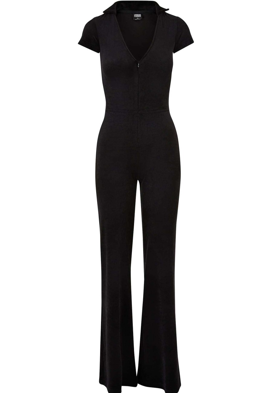 Urban Classics Ladies Velvet Jumpsuit | Suits