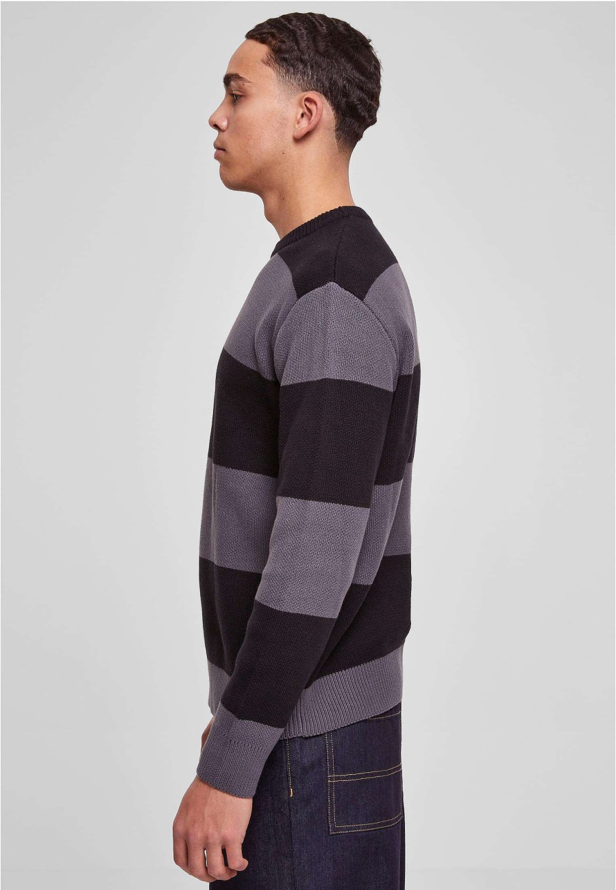 Urban Classics Heavy Oversized Striped Sweatshirt | Knitwear