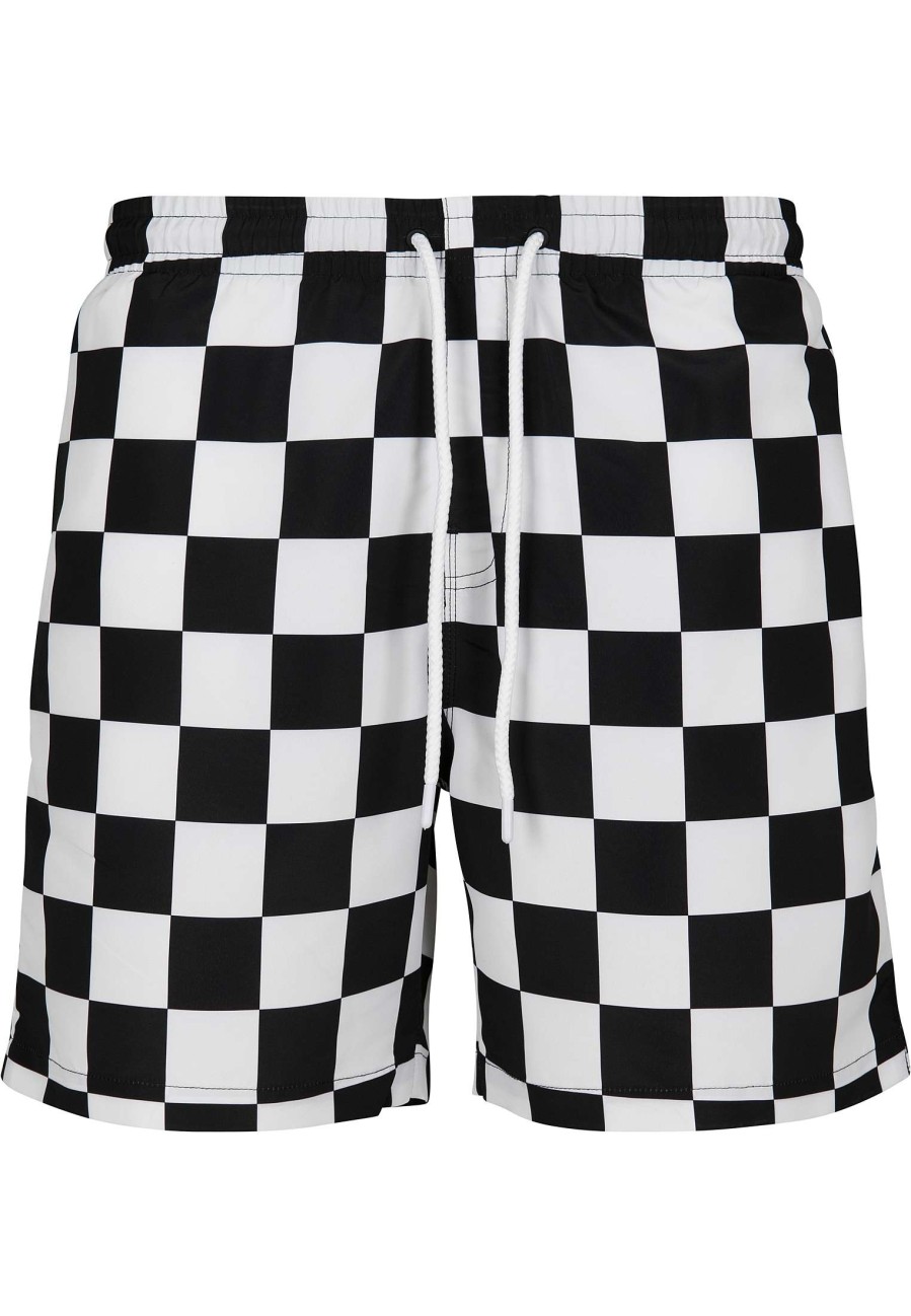 Urban Classics Check Swim Shorts | Swimwear