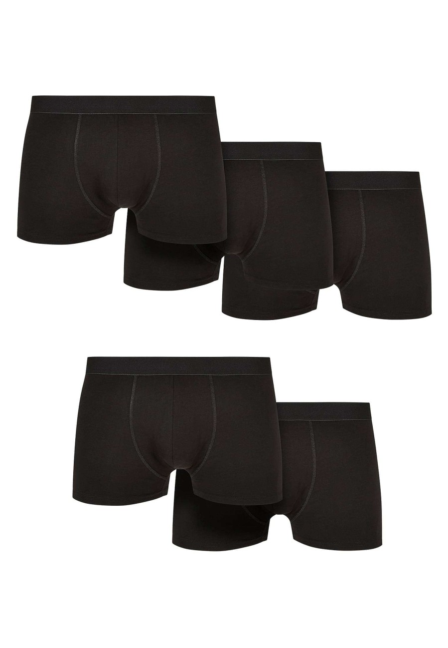 Urban Classics Solid Organic Cotton Boxer Shorts 5-Pack | Underwear