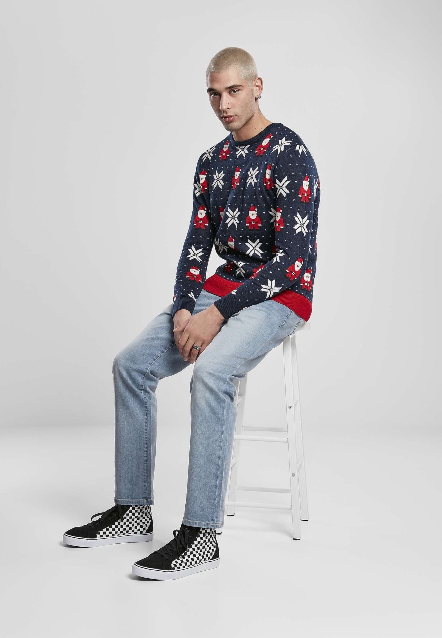 Urban Classics Nicolaus And Snowflakes Sweater | Knitwear