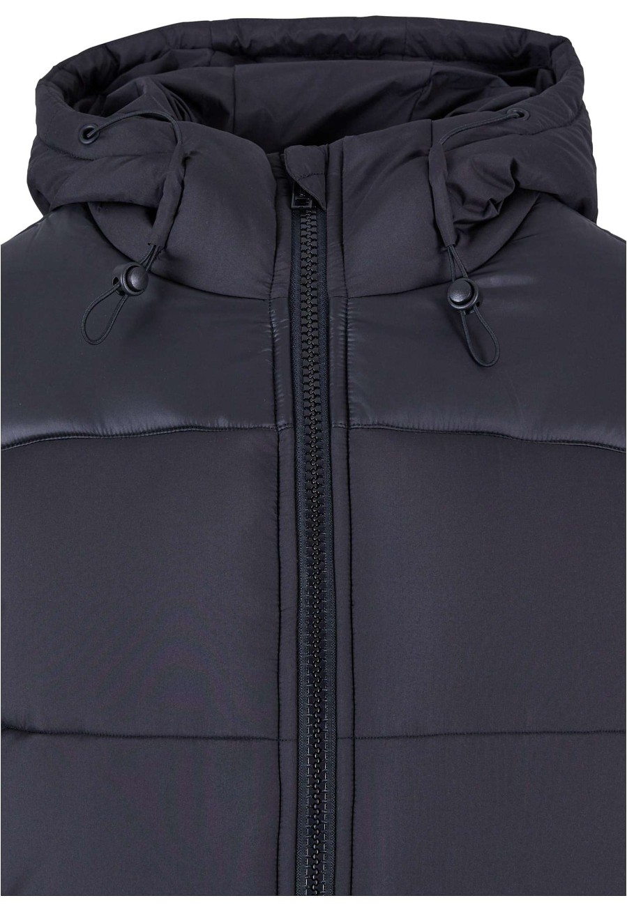 Urban Classics Ladies Hooded Mixed Puffer Coat | Jackets