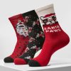 Urban Classics Pug Christmas Socks 3-Pack | Socks