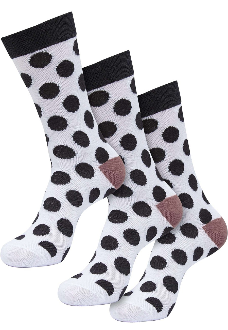 Urban Classics Basic Polka Dot Socks 3-Pack | Socks