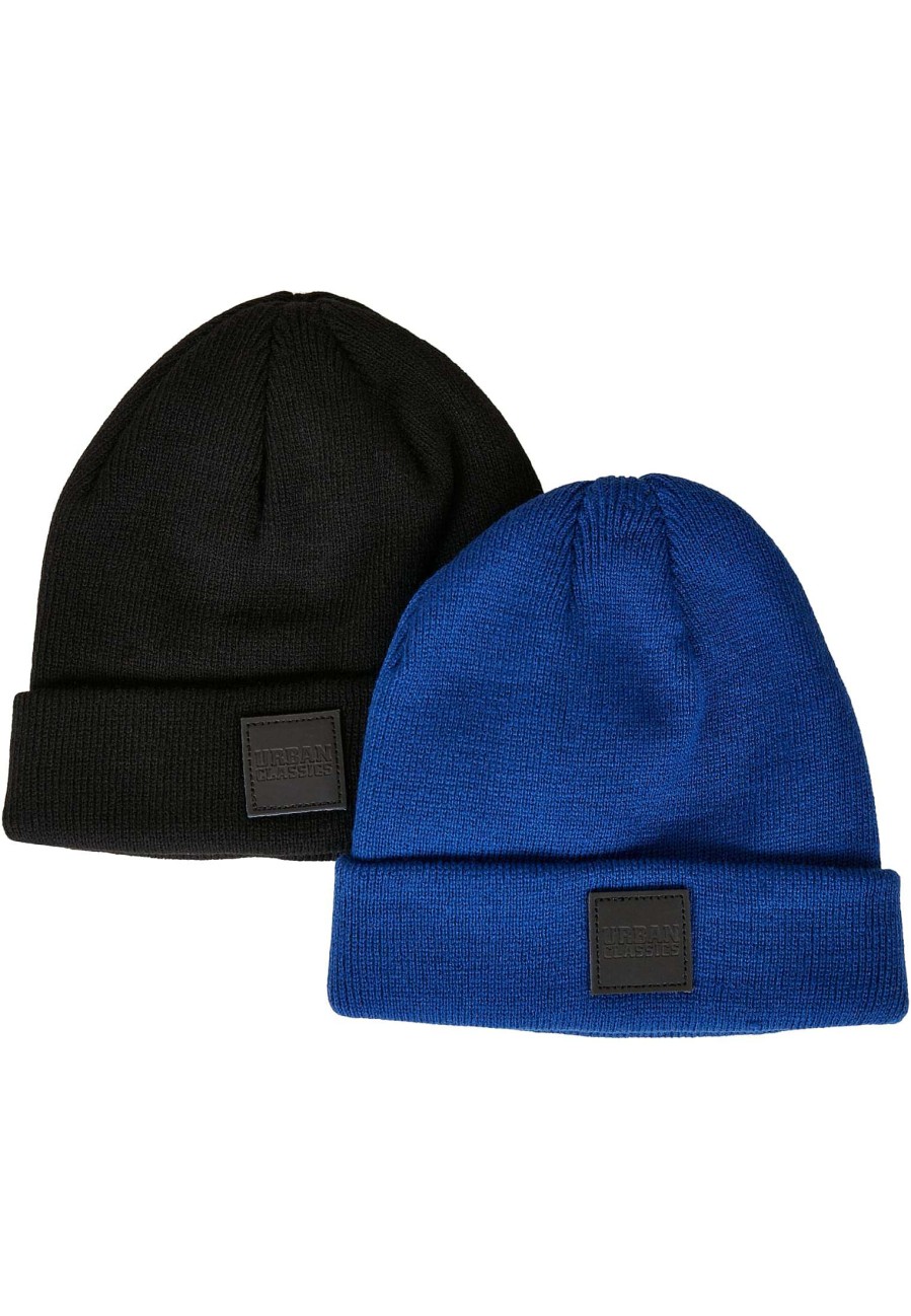 Urban Classics Logopatch Beanie Kids 2-Pack | Beanies