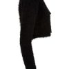 Urban Classics Ladies Tied Cropped Feather Cardigan | Knitwear