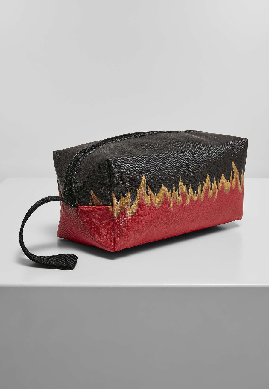 Mister Tee Flame Print Cosmetic Pouch | Bags