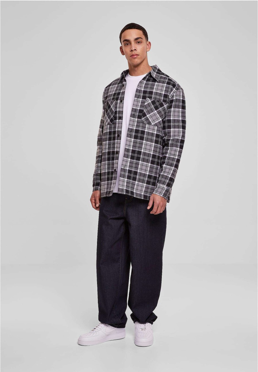 Urban Classics Padded Checked Shirt Jacket | Shirts