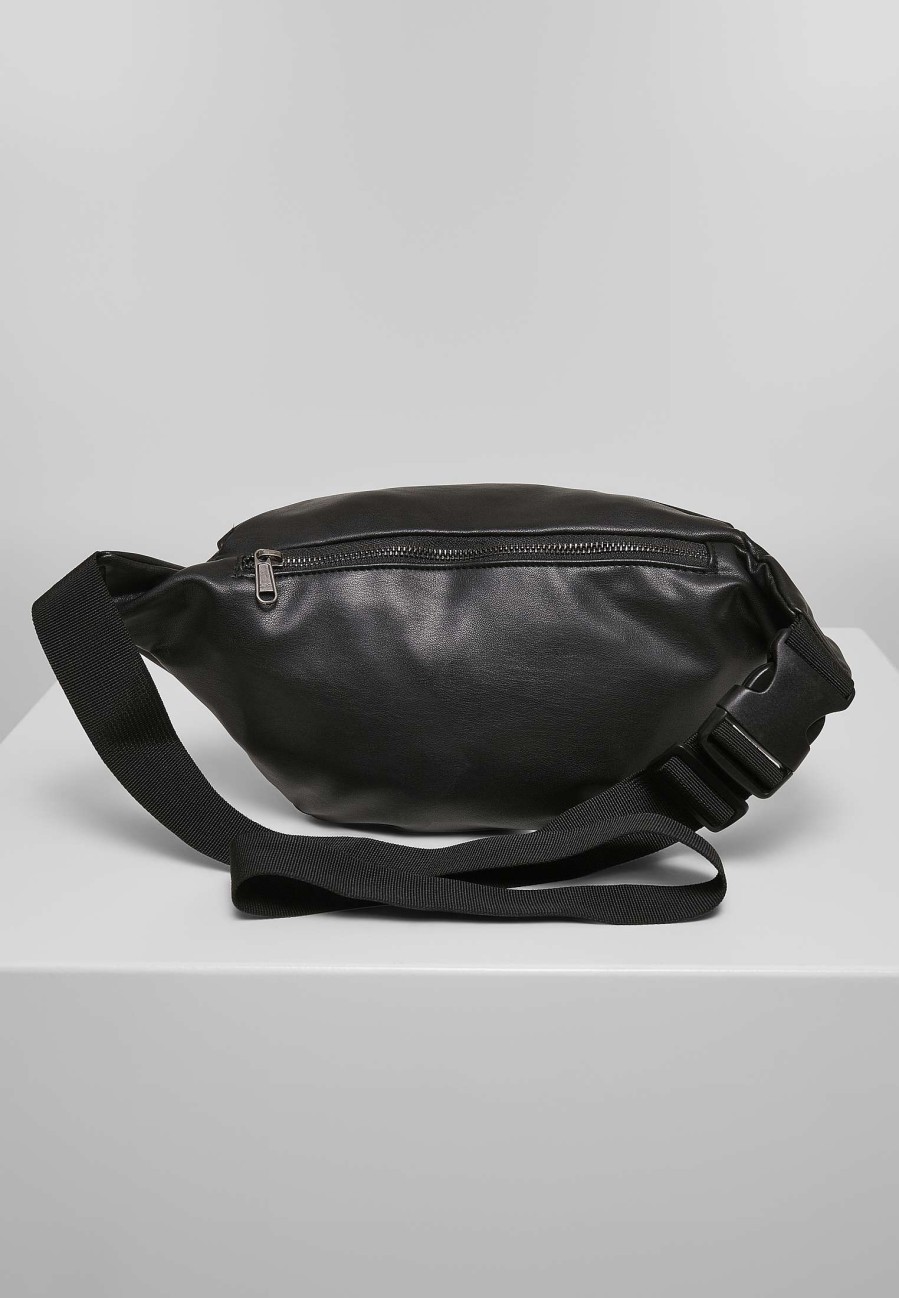 Urban Classics Synthetic Leather Double Zip Shoulder Bag | Bags