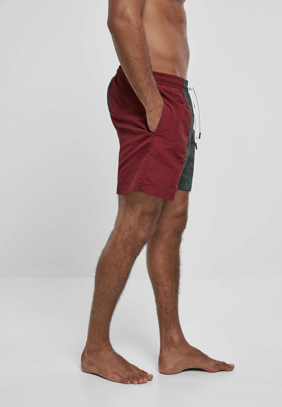 Urban Classics 3-Tone Swim Shorts | Swimwear