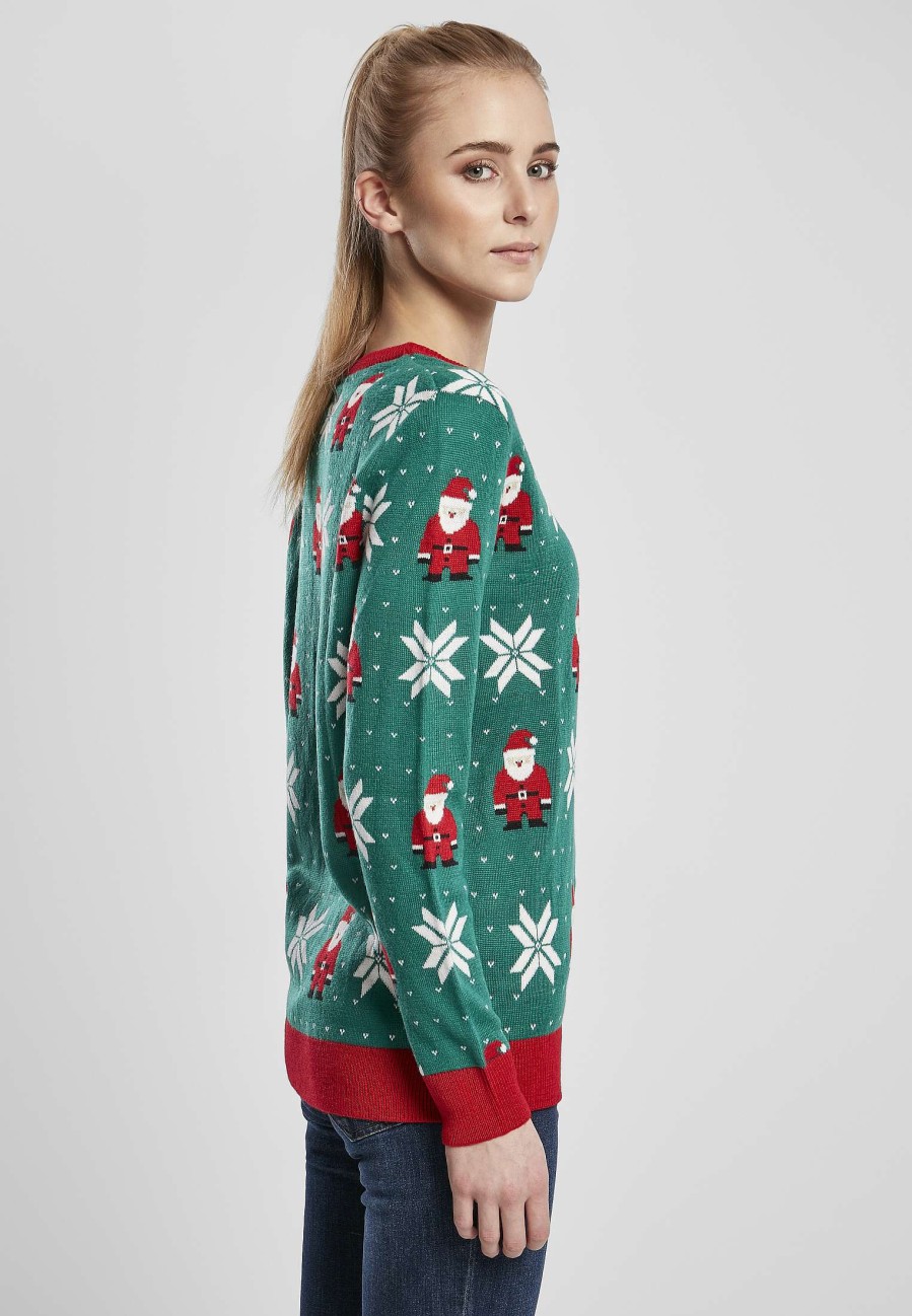 Urban Classics Ladies Santa Christmas Sweater | Knitwear