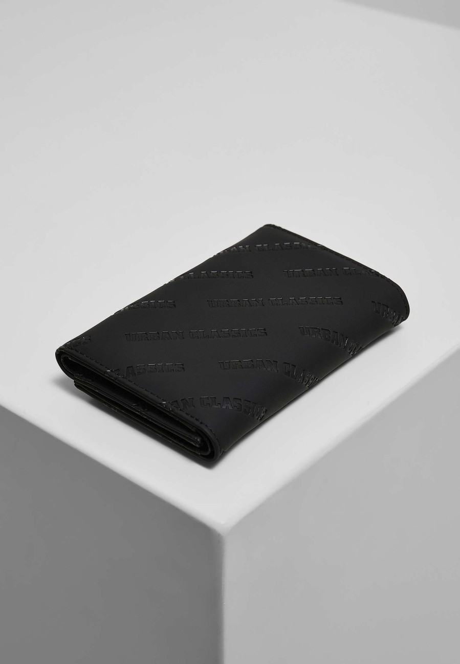 Urban Classics Synthetic Leather Allover Logo Wallet | Wallets