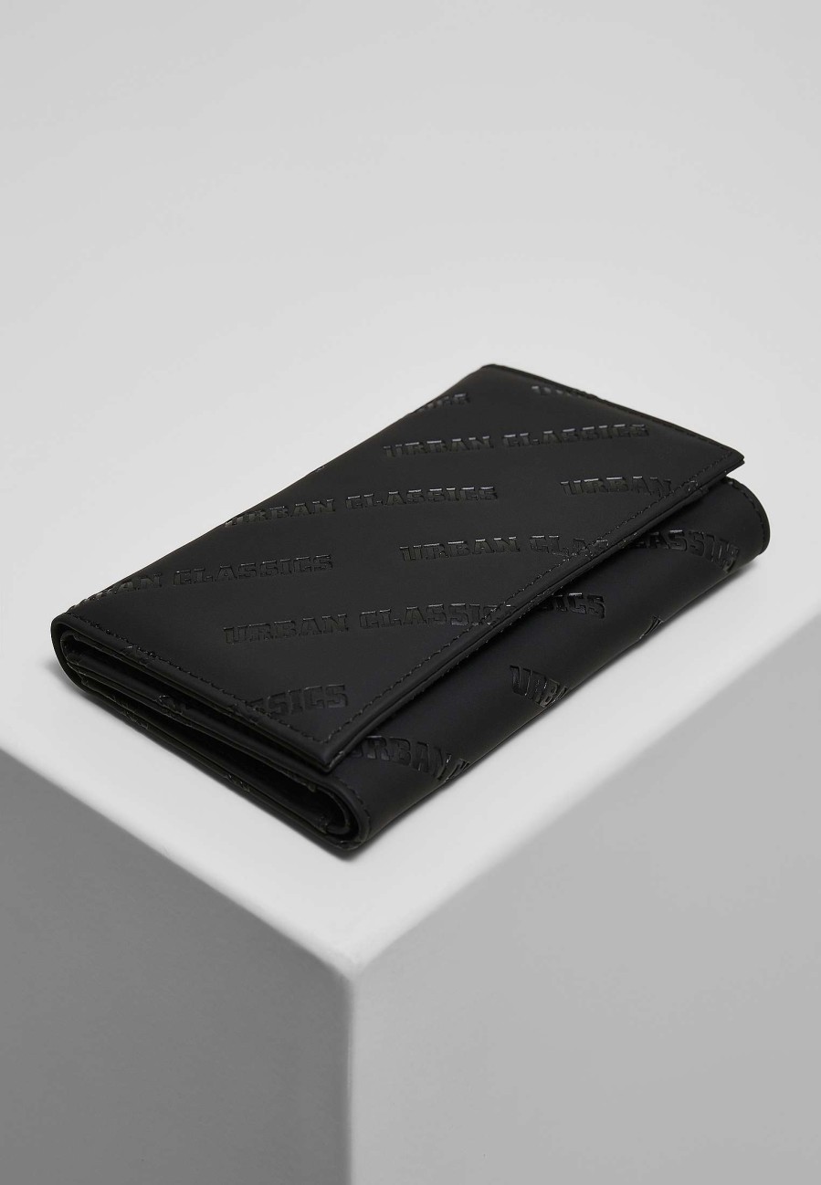 Urban Classics Synthetic Leather Allover Logo Wallet | Wallets