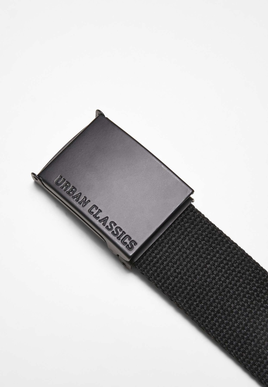 Urban Classics Coloured Buckle Canvas Belt | Belts