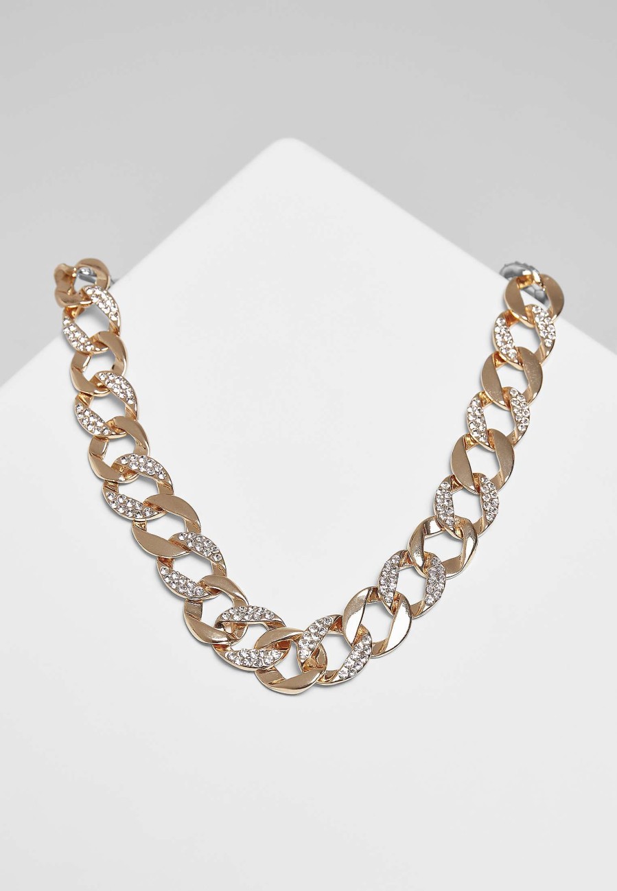 Urban Classics Basic Diamond Necklace And Bracelet Set | Jewellery