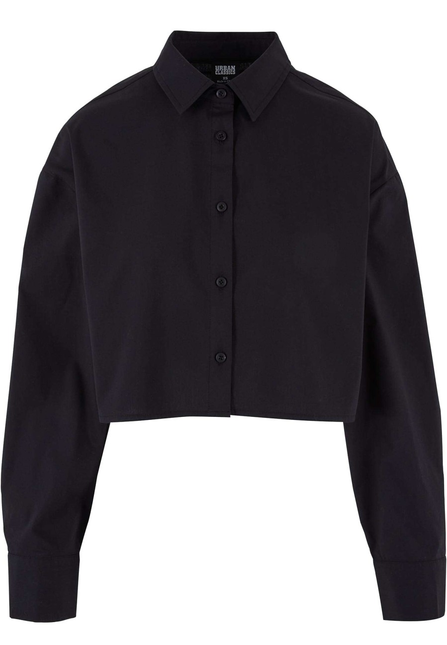 Urban Classics Ladies Cropped Oversized Blouse | Blouses