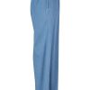 Urban Classics Ladies Light Denim Wide Leg Pants | Pants